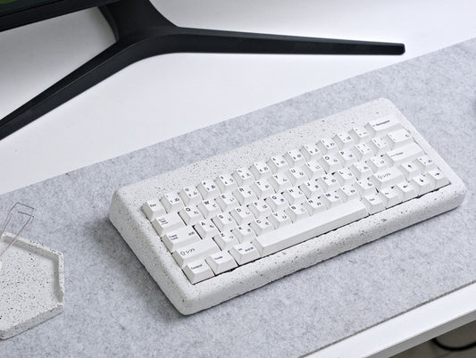 Zen Series Keyboard Kit:  White Granite